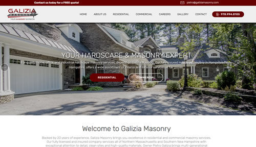 Bontra Web Design - Galizia Masonry